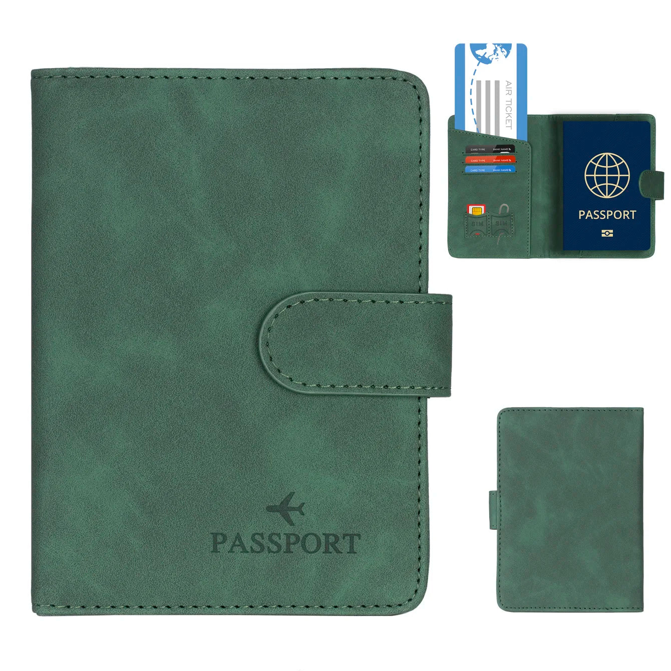 Premium RFID Passport Holder in Genuine Leather Style - Befez
