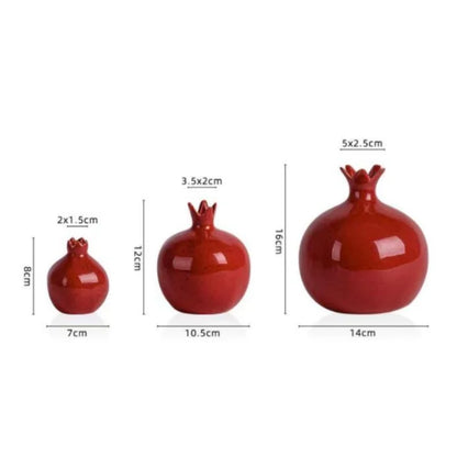 Decorative Red Fruit Ceramic Vase