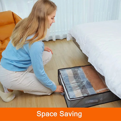 Large Under Bed Storage Bag with Clear Window