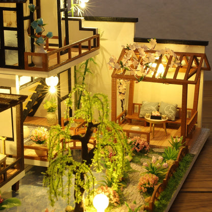 Mini Wooden 3D House Kit for DIY Craft Lovers