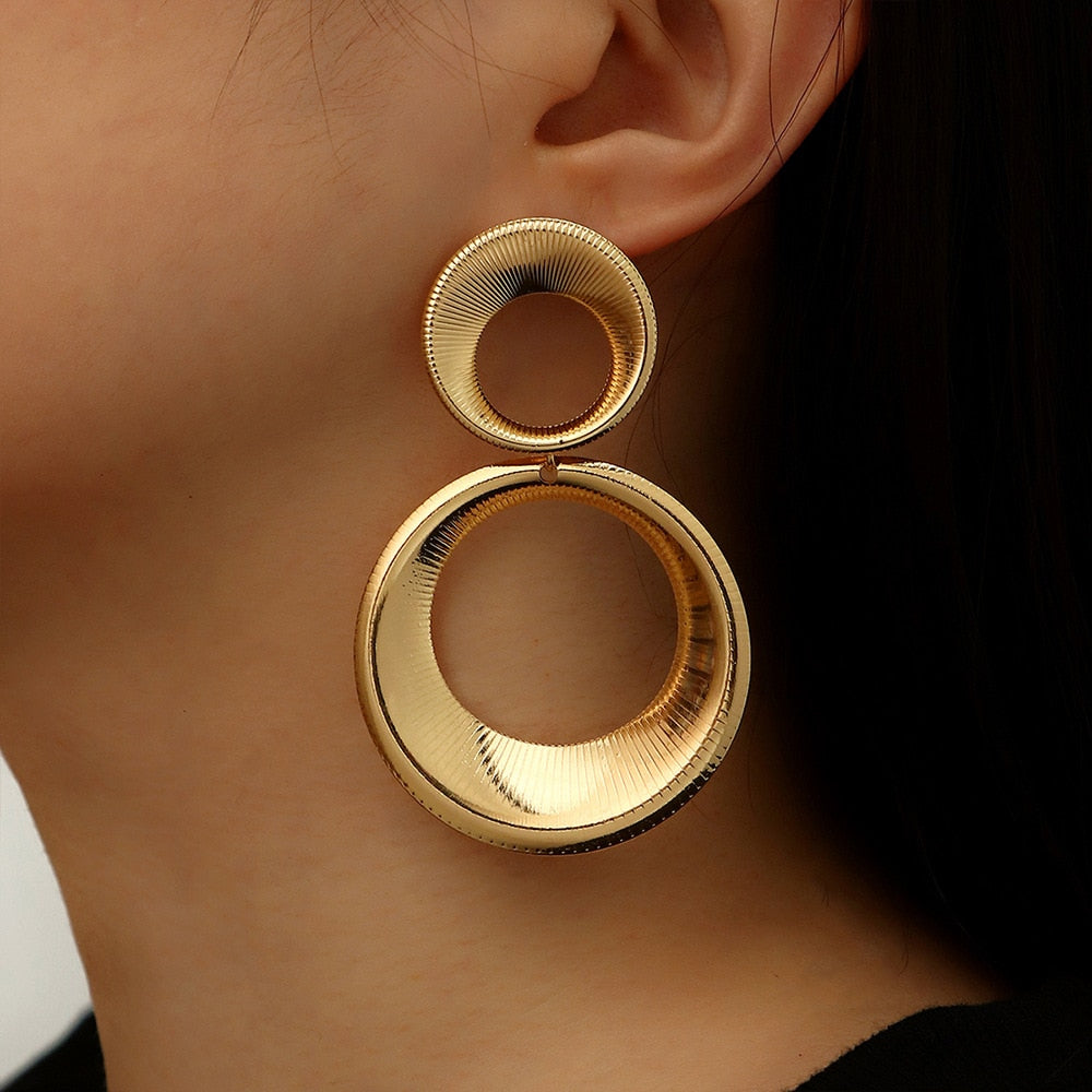 Luxury Circle Earrings | Elegant Bold Statement Jewelry - Befez