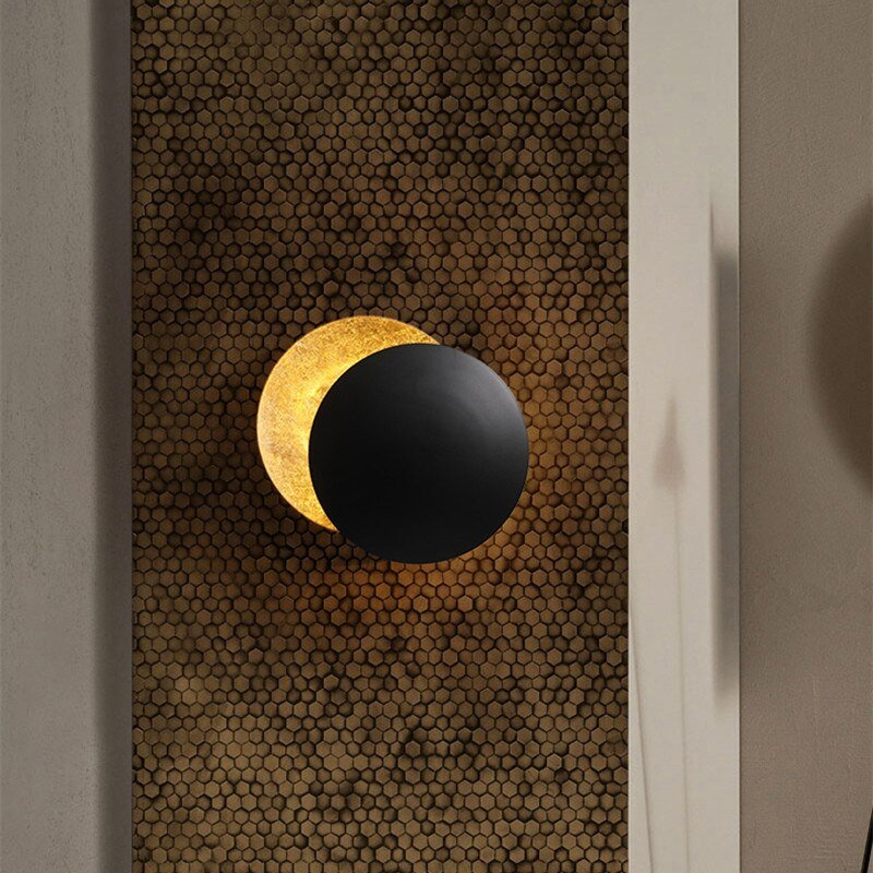 Unique Solar Eclipse Wall Light