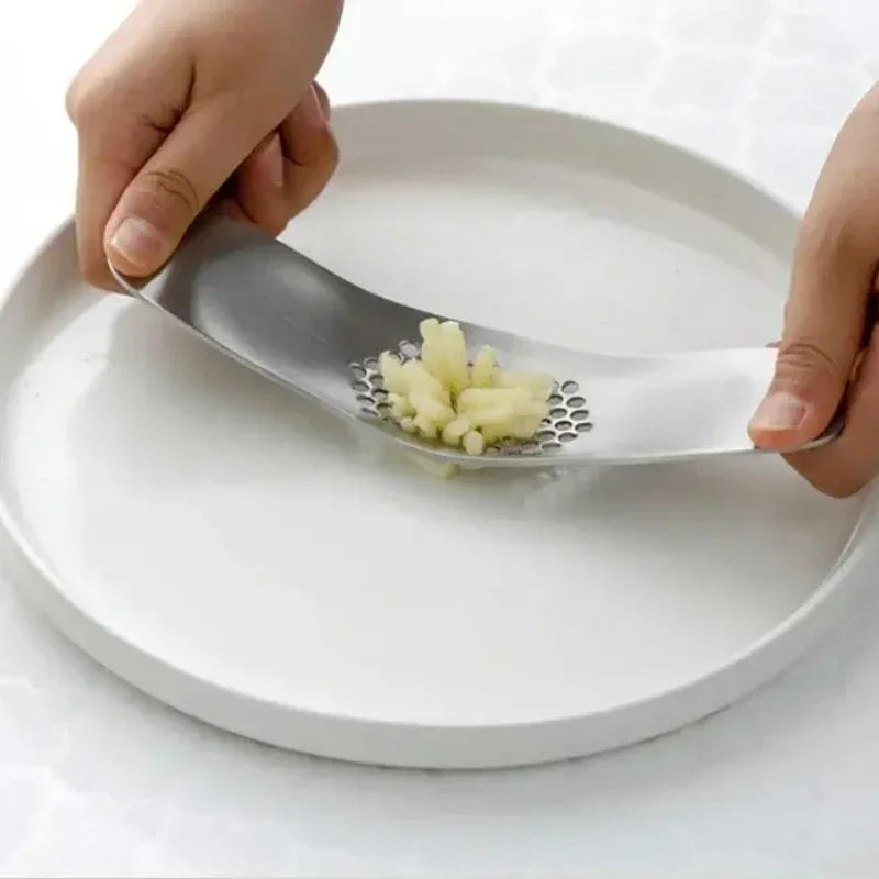 Premium Stainless Steel Garlic Crusher