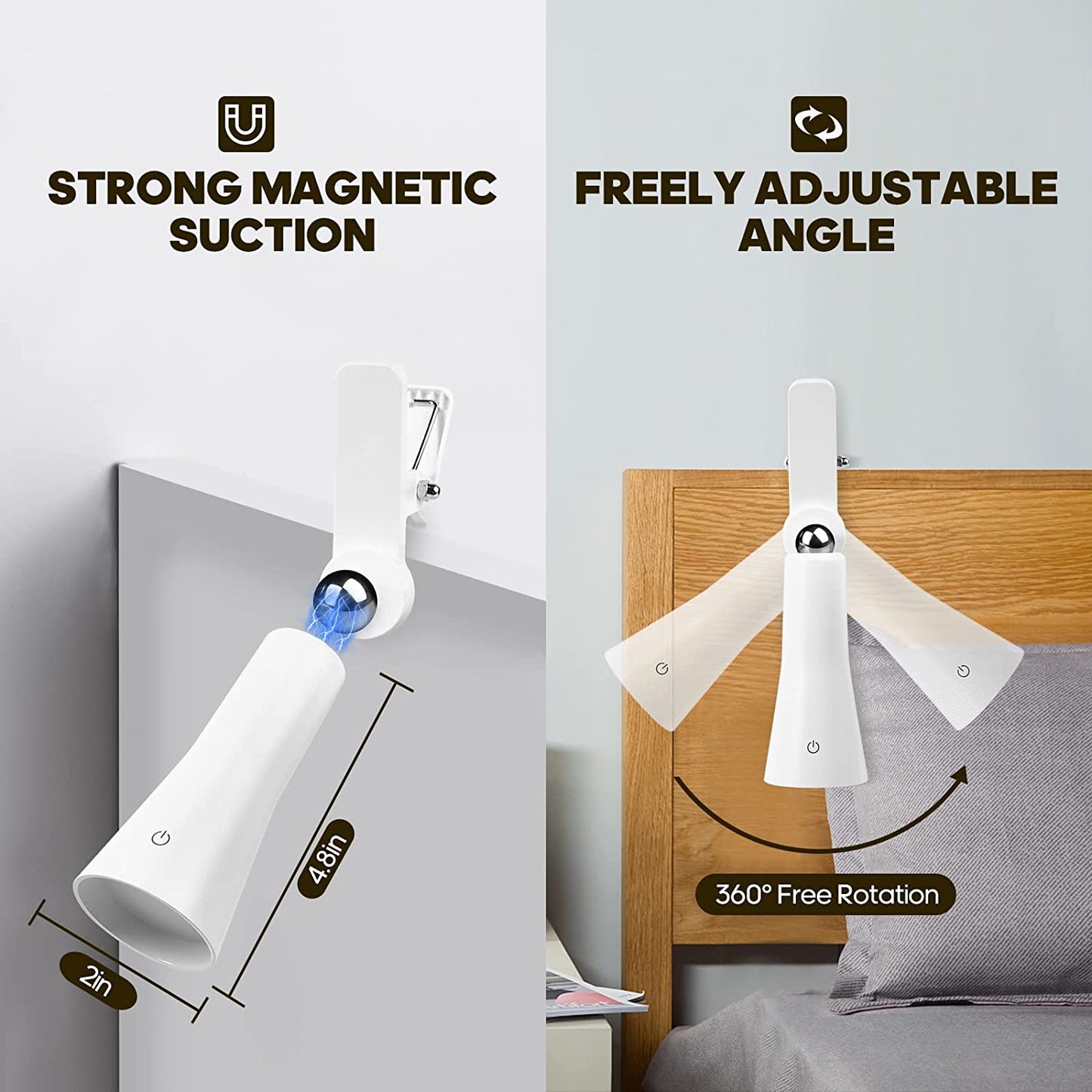 Bright Adjustable Rechargeable Office Desk Lamp
