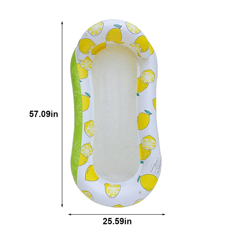 Comfortable Pool Float with Mesh and Armrests