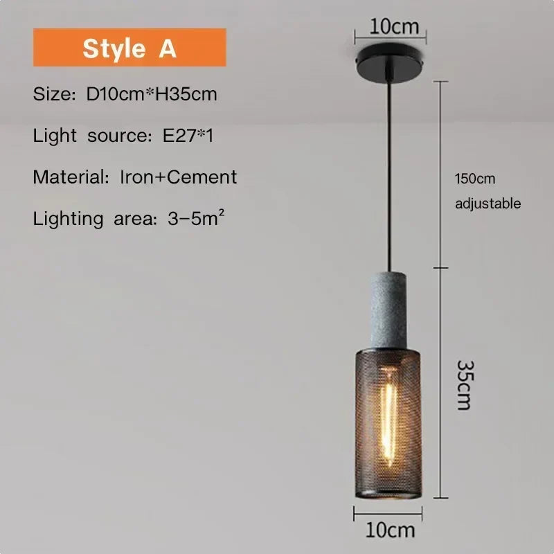 Rustic Vintage Farmhouse Pendant Light - Befez