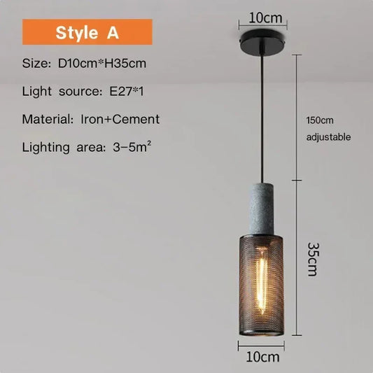 Rustic Vintage Farmhouse Pendant Light - Befez