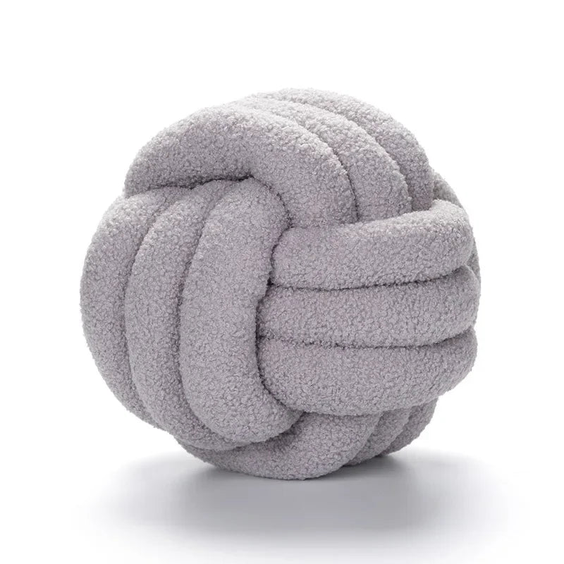 Textured Rope Knot Decor Pillow