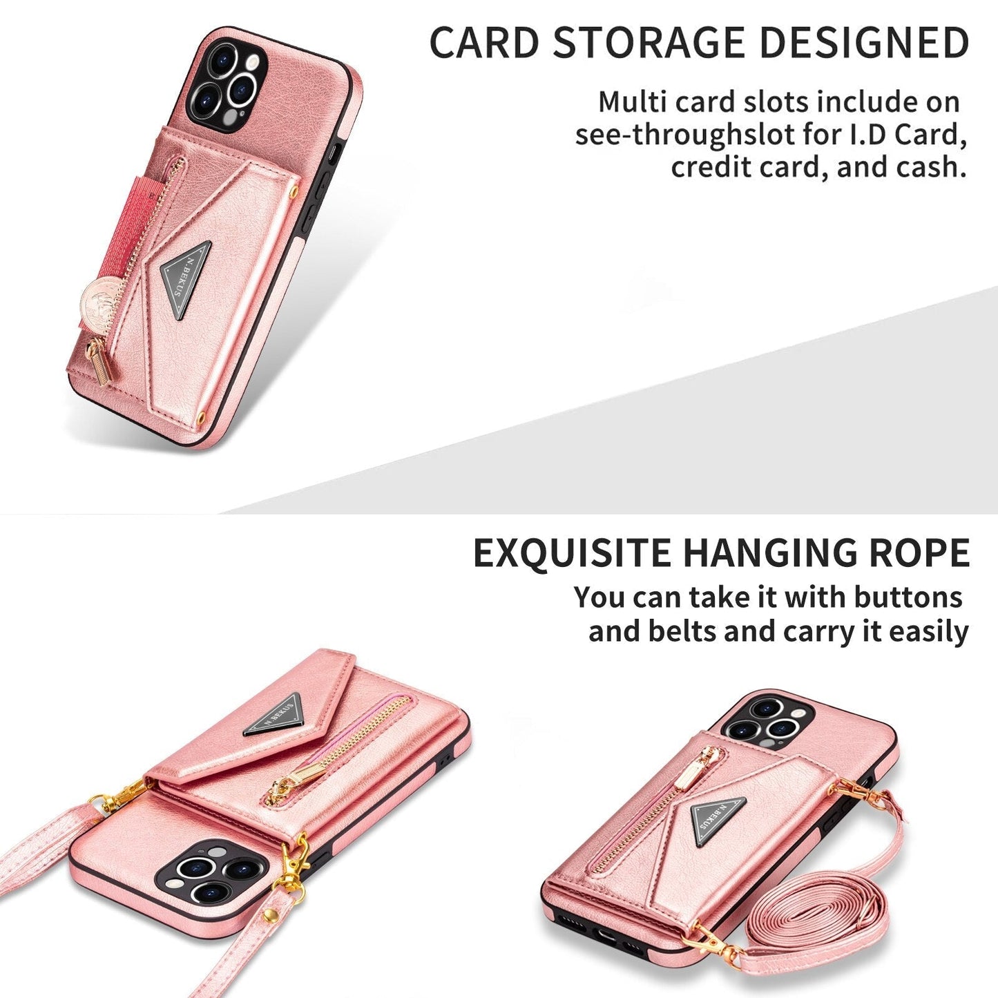 Slim Protective iPhone Wallet Phone Case Cover