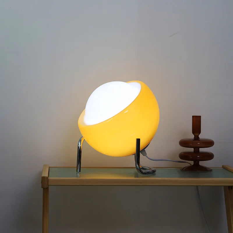 Classic Glass Desk Lamp with LED Light