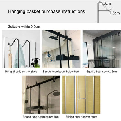 Easy Install Double Layer Shower Caddy Rack