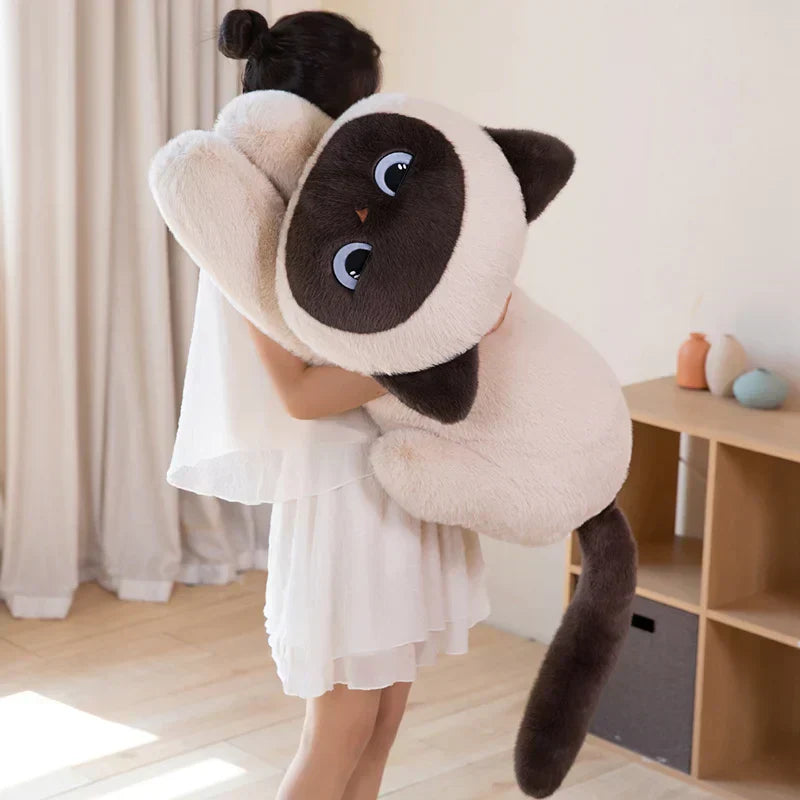 Adorable Siamese Kitten Soft Plush Toy