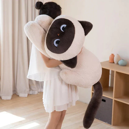 Adorable Siamese Kitten Soft Plush Toy