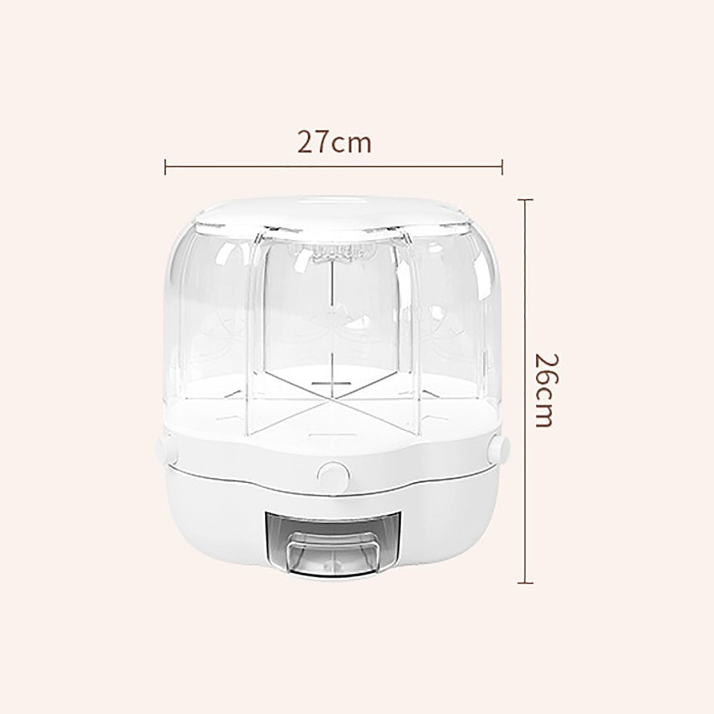 Easy 6-Grid Rotating Food Container - Befez