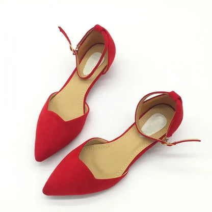 Women's Classic Low Heel Pumps Blue Pointed Toe Shoes