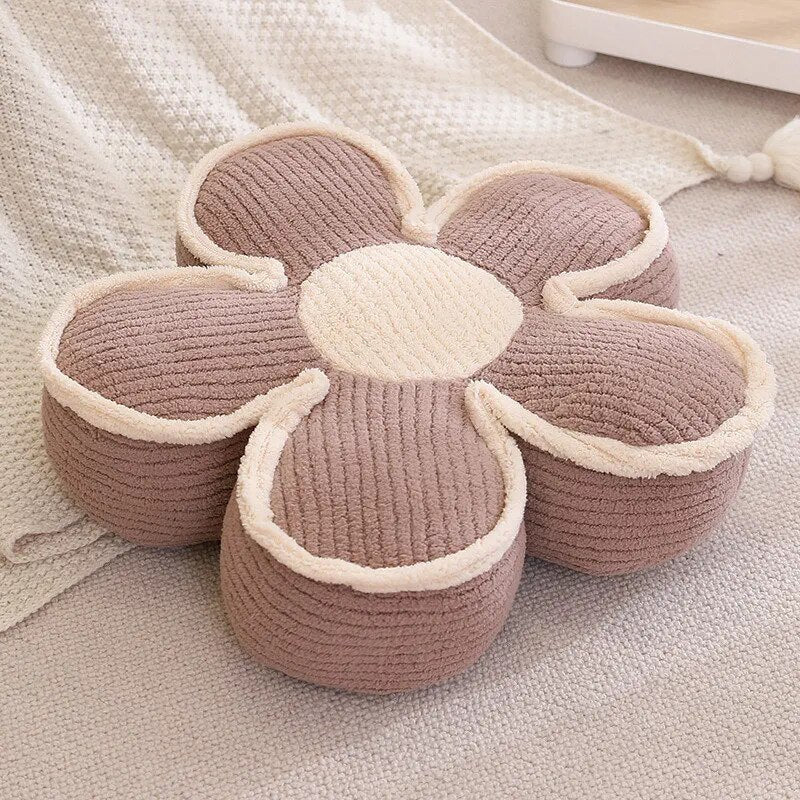 Soft Pink Floral Pillow Cushion