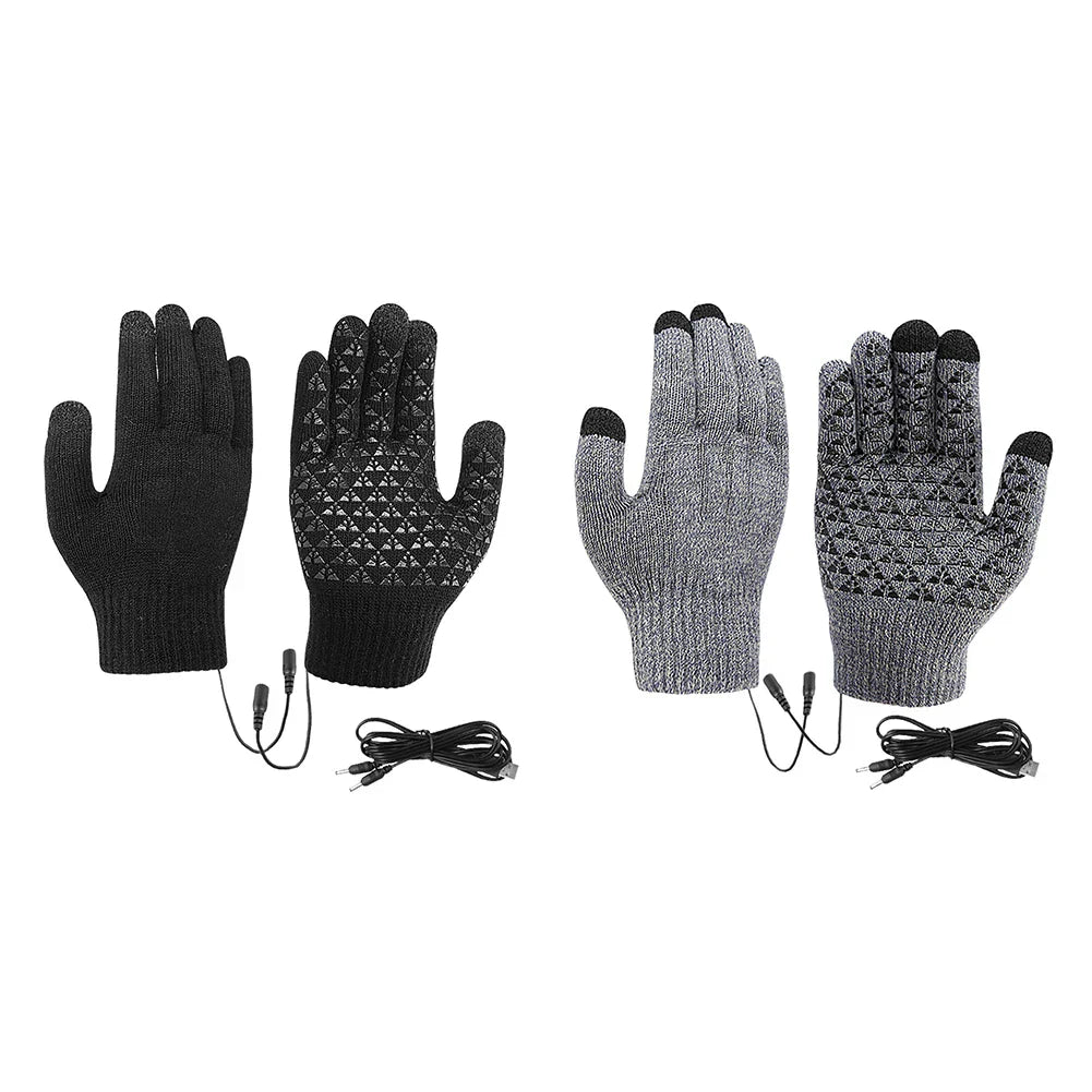 Warm Waterproof Cycling Gloves with USB Charging