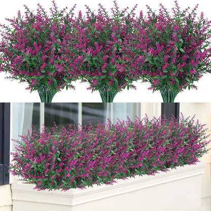 Beautiful 12pc Artificial Lavender Flower Set - Befez
