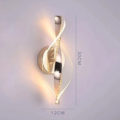 Stylish LED Wall Lamp | Contemporary Metal & Glass Design - Befez