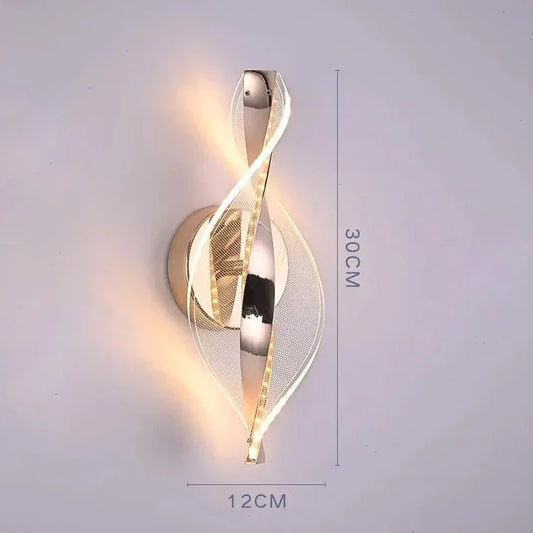 Stylish LED Wall Lamp | Contemporary Metal & Glass Design - Befez