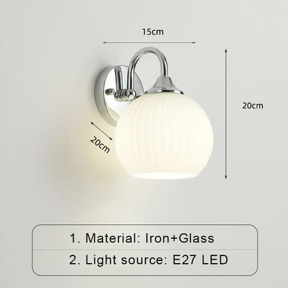 Contemporary Glass LED Wall Light