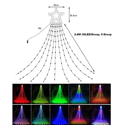 Colorful Indoor Christmas Tree LED Fairy Lights