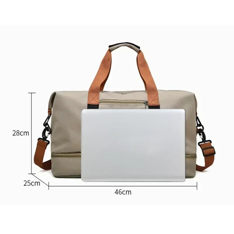 Waterproof Gym Tote Bag for Women with Wet Dry Pockets