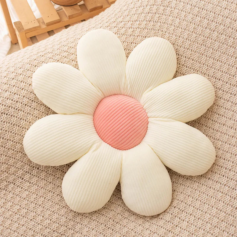 Soft Floral Throw Pillow
