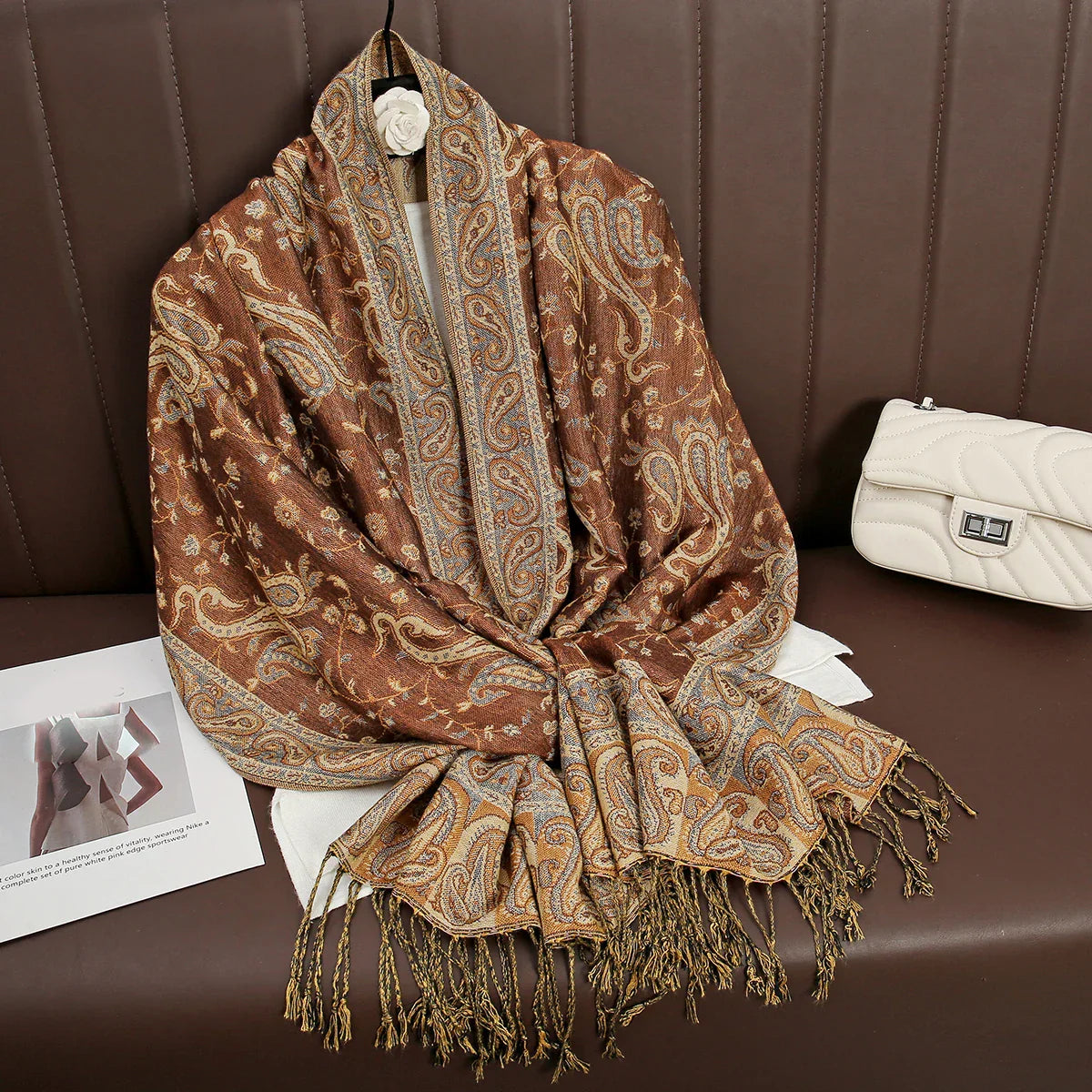 Soft Cashmere Women's Scarf Luxury Warm Print