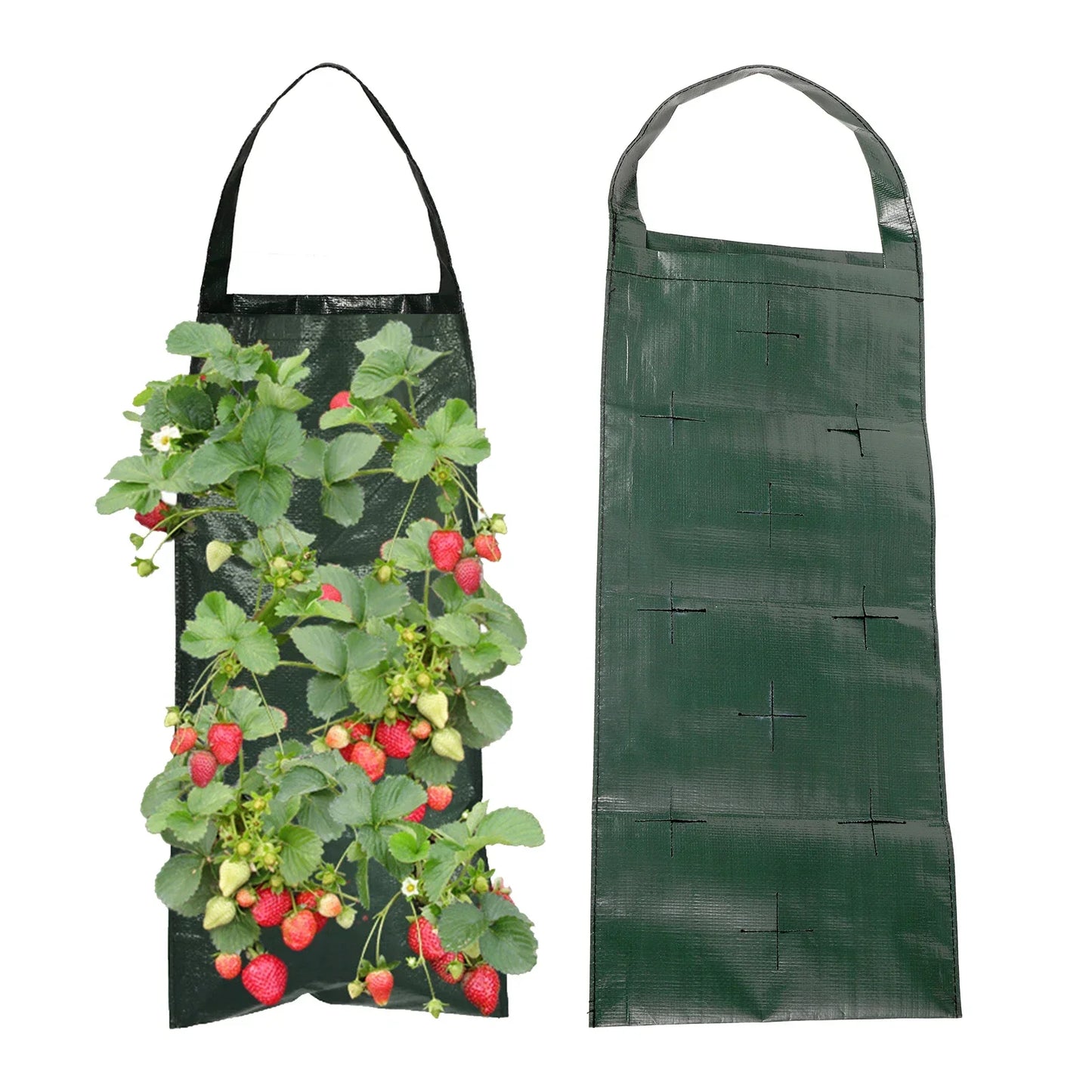 Hanging Garden Planter Bag for Herbs and Strawberries
