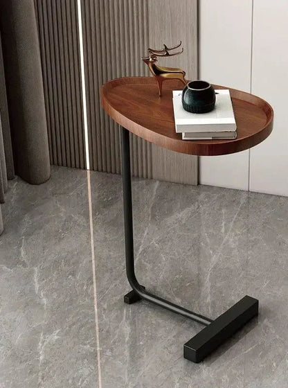 Space Saving End Table – Small Wooden Bedside Table