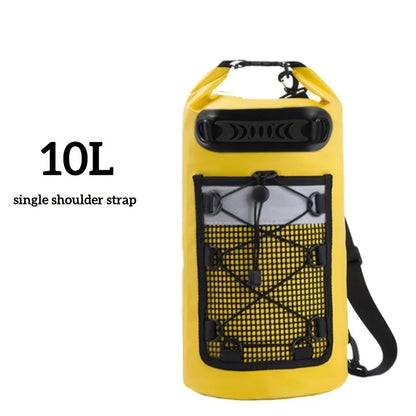 Waterproof Dry Sack Bag 10/20/30L Roll Top Backpack