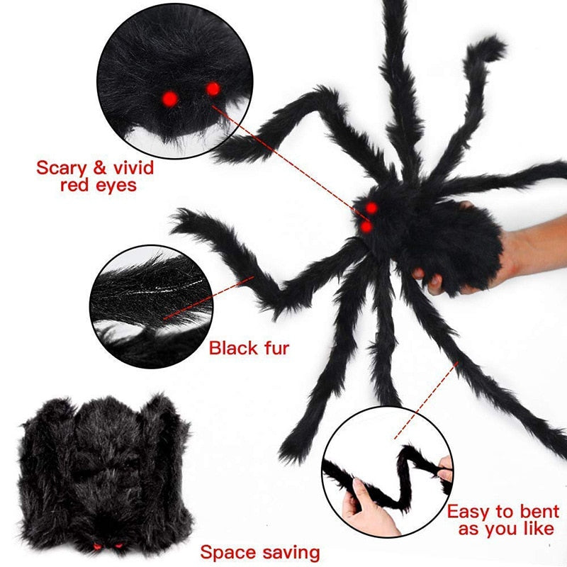 Spooky Giant Spider Halloween Decor