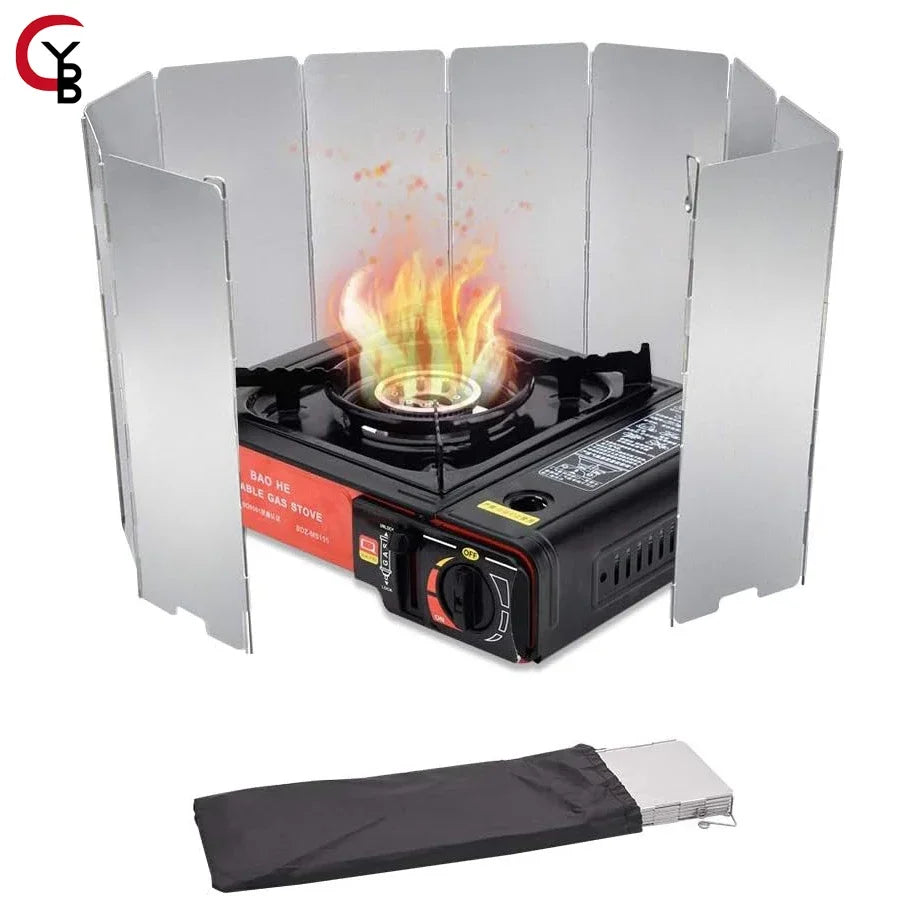 Portable Camping Windscreen for Gas Stoves