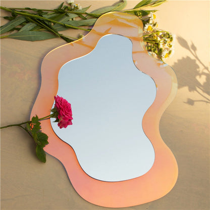 Decorative Glass Floral Wall Mirror - Befez