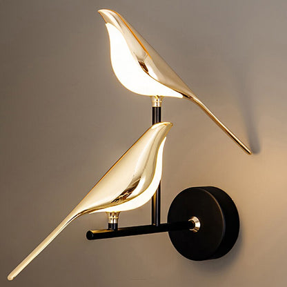 Simple White Wooden Bird Light - Befez