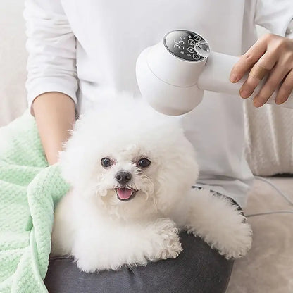 Quiet Pet Hair Dryer and Grooming Brush