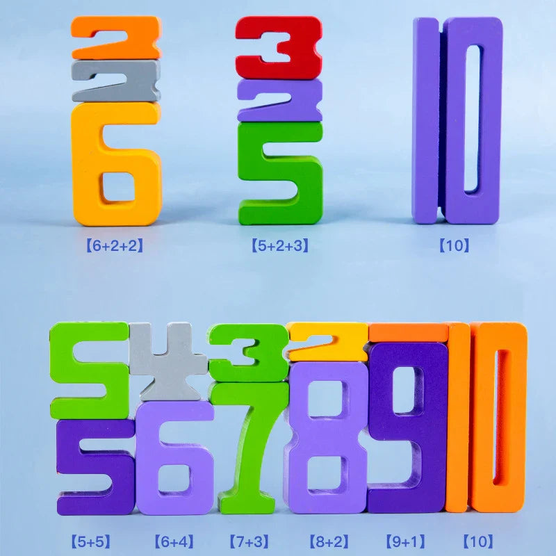 Educational Number Stacking Stone Toy