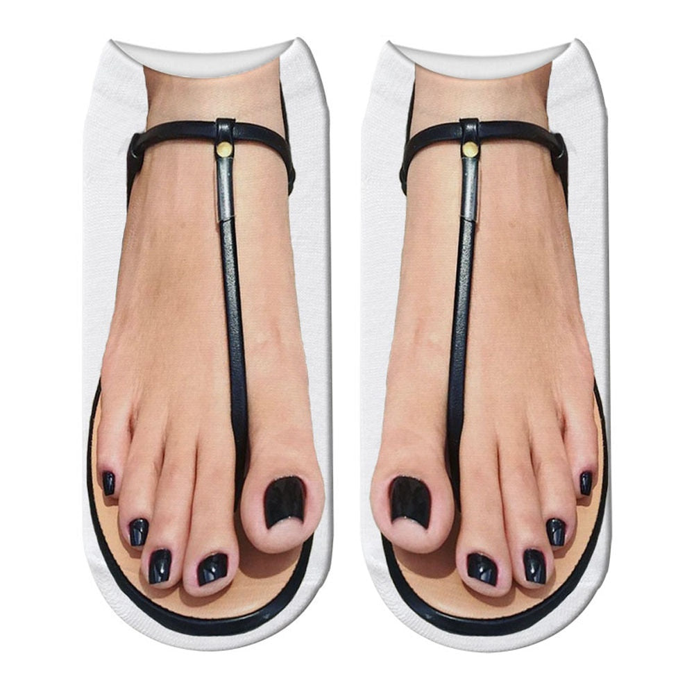Quirky 3D Novelty Low Cut Ankle Socks