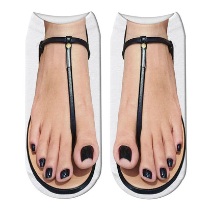 Quirky 3D Novelty Low Cut Ankle Socks