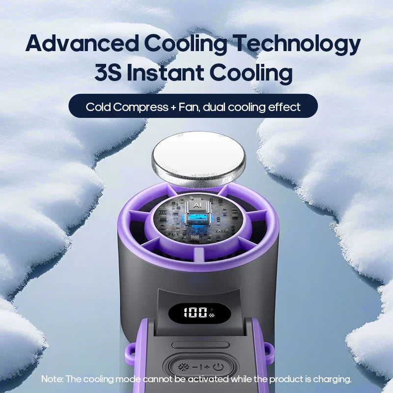 Portable Rechargeable Fan with 100 Speed Settings