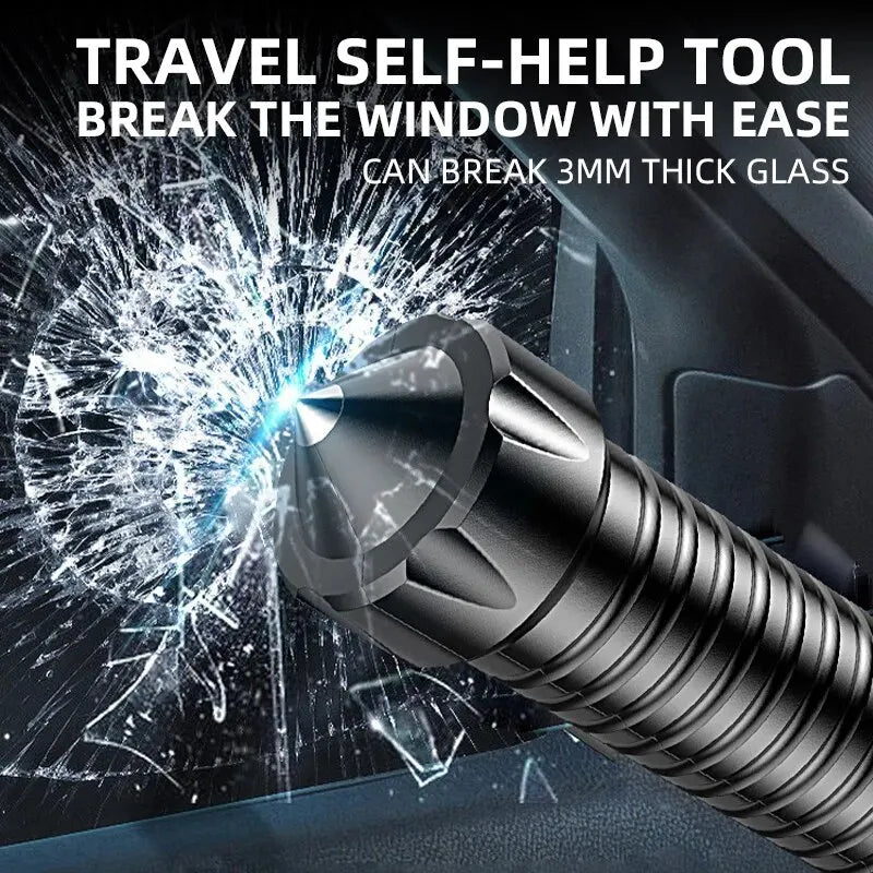 Compact Heavy Duty LED Flashlight Survival Kit