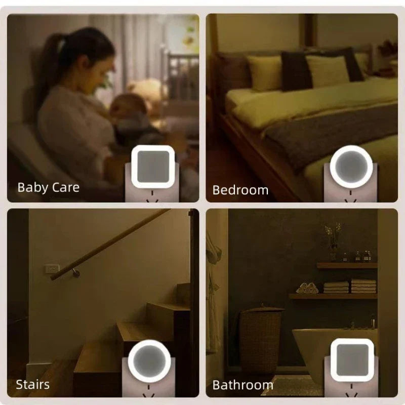 Soft LED Plug Night Light with Auto Sensor