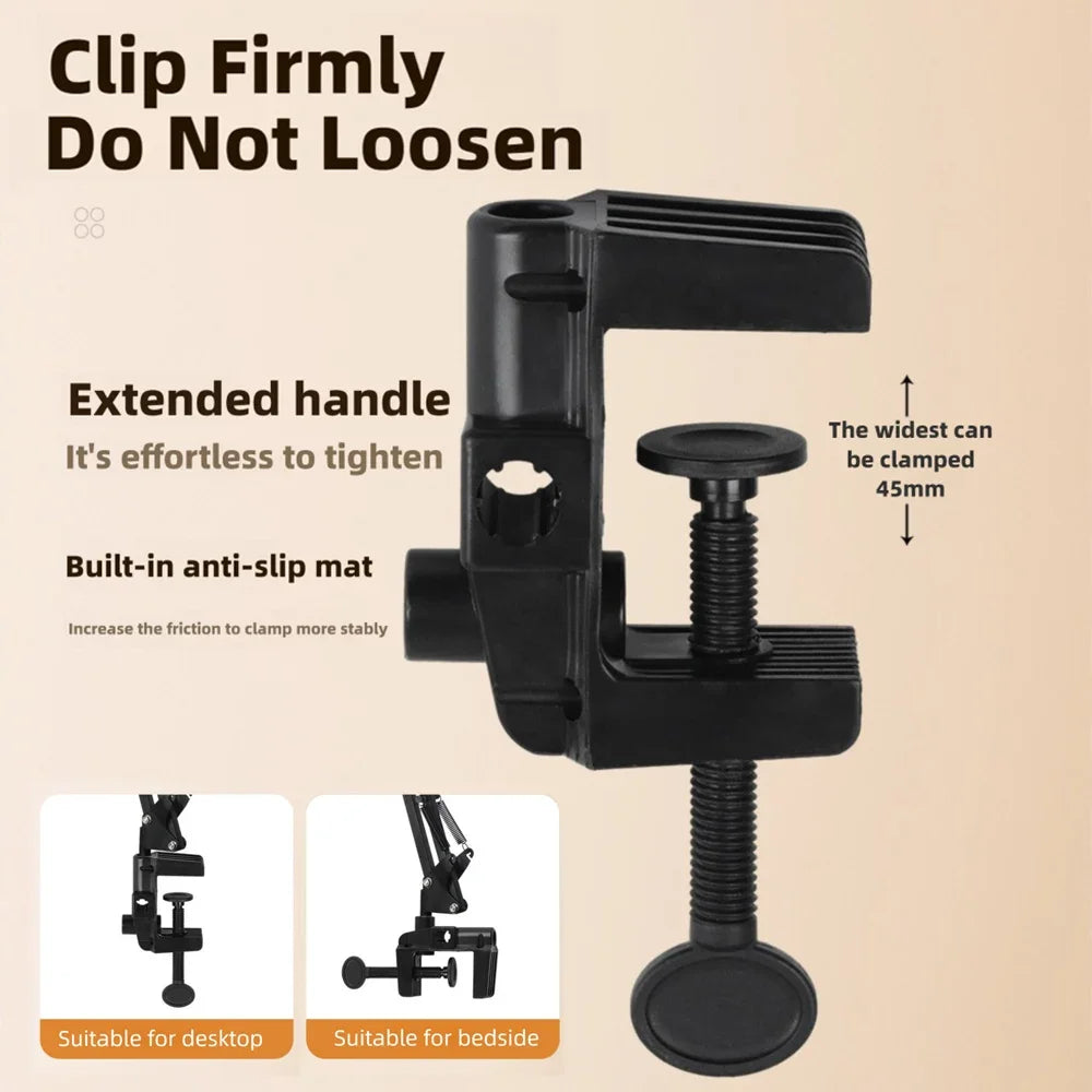 Portable LED Ring Light with Adjustable Arm