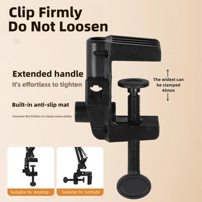 Portable LED Ring Light with Adjustable Arm