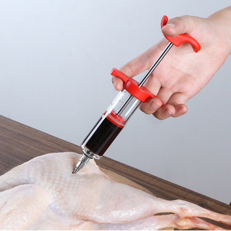 Easy BBQ Meat Injector with Stainless Steel Tips - Befez
