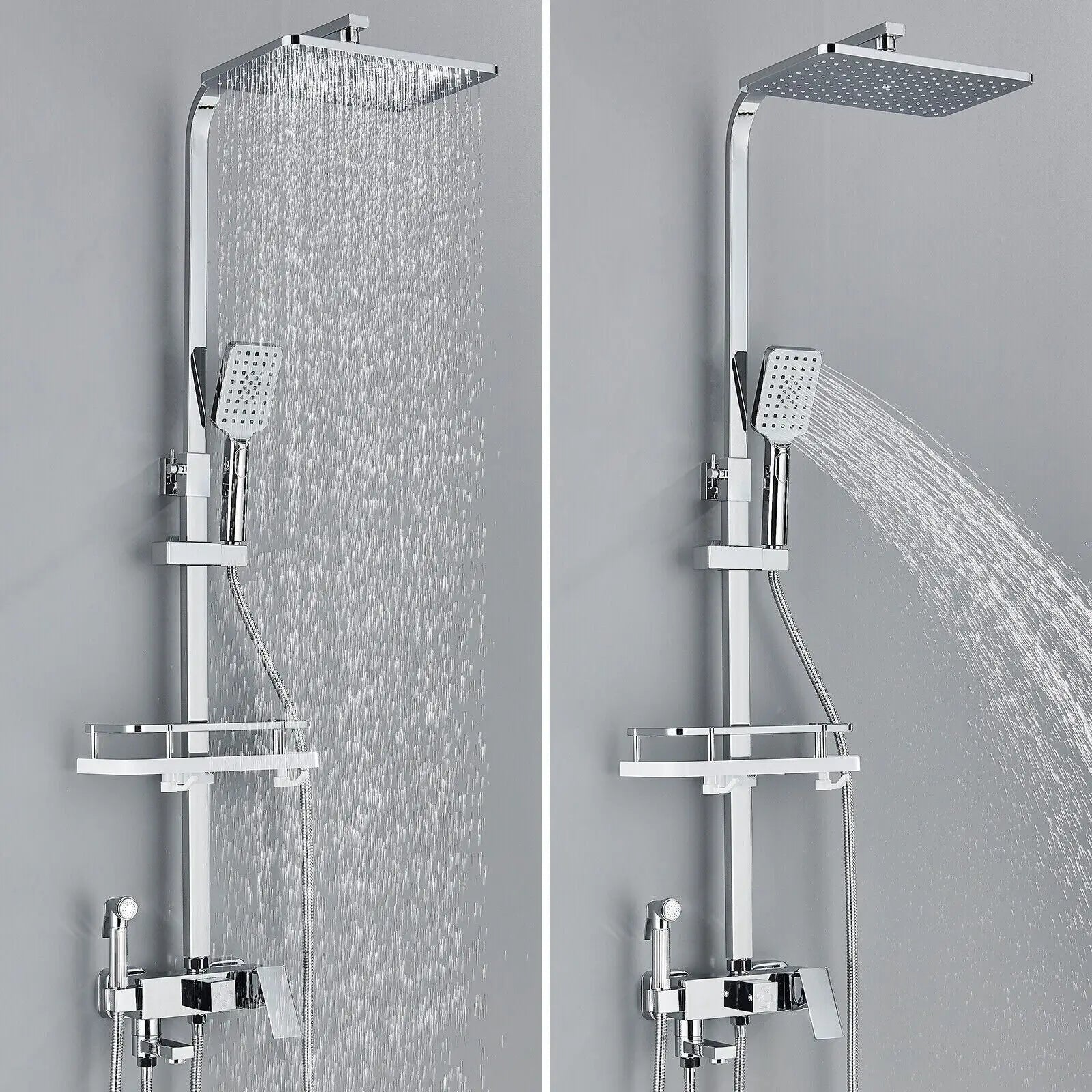 Premium Rain Shower Head Set with 4 Spray Modes - Befez