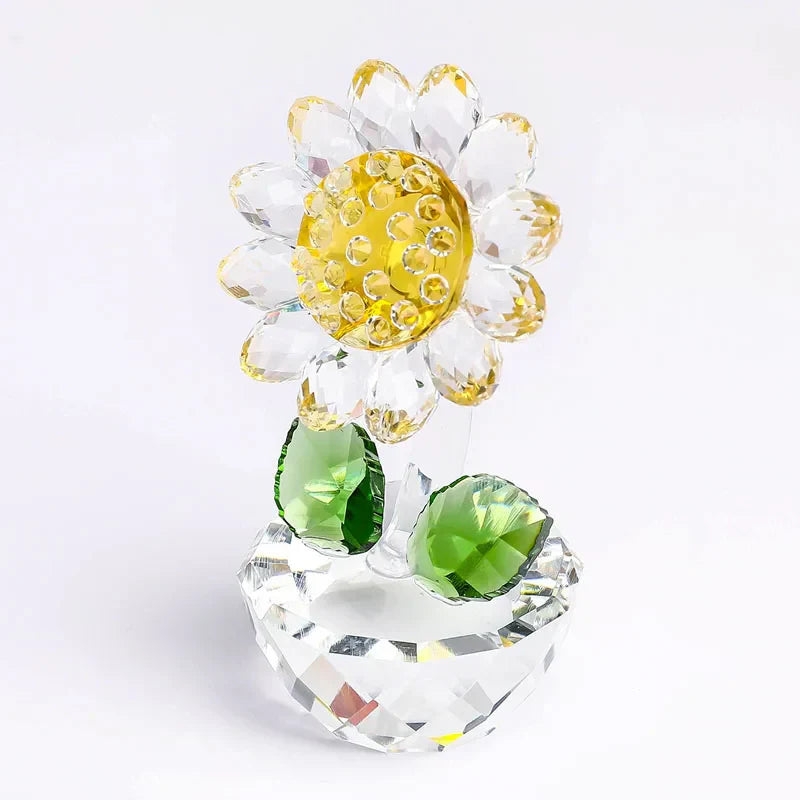 Beautiful Glass Floral Lamp