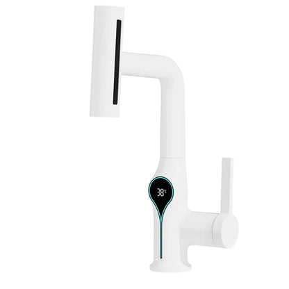 Modern Sink Faucet with LED Temperature Control