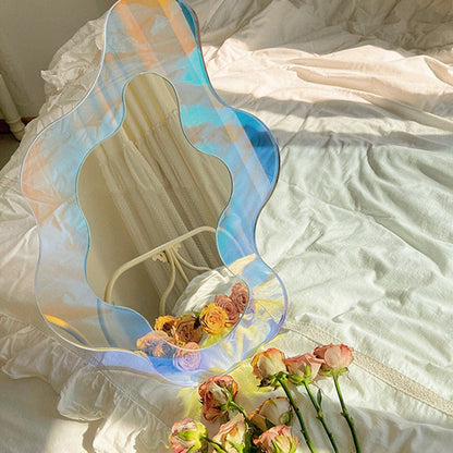 Decorative Glass Floral Wall Mirror